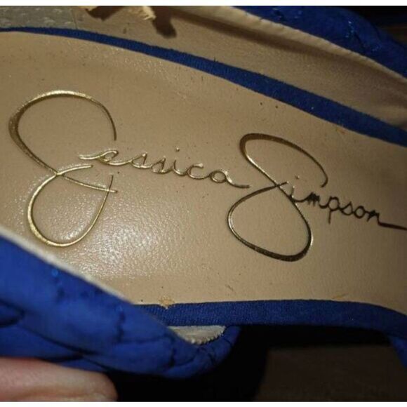 JESSICA SIMPSON COBALT BLUE CALDAS PUMPS SZ.7 EUC. - Picture 7 of 9